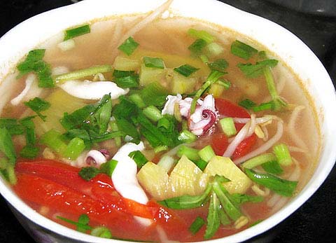 Canh Mực Nấu Dứa                                                                                                                                      