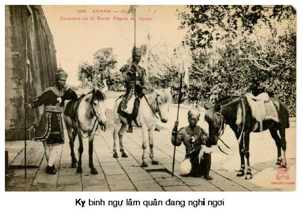 Kỵ binh ngự lâm quân nghỉ ngơi