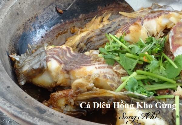 Cá Điêu Hồng Kho Gừng                                                                                                                              