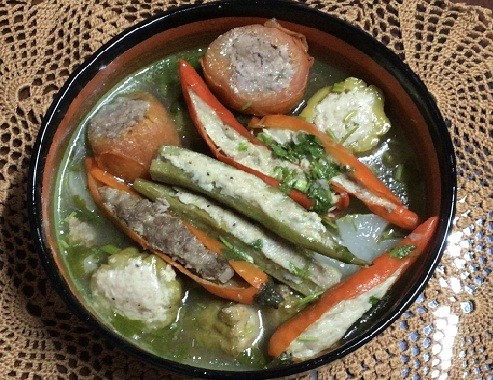 Rau Củ Nhồi Chà Cá                                                                                                                                    