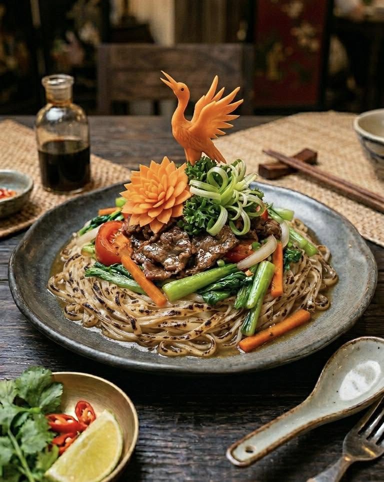 Phở Cháy Chảo Bò                                                                                                                                      