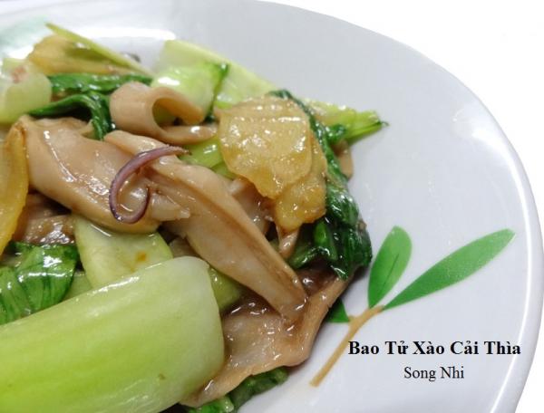 Bao Tử Xào Cải Thìa                                                                                                                                   
