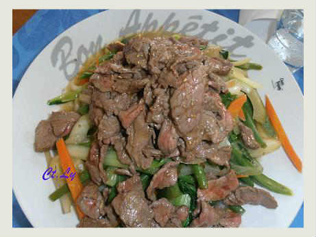 Bò Xào Rau, Đậu                                                                                                                                       