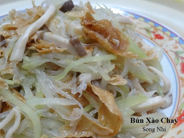 Bún Tàu Xào Chay                                                                                                                                      