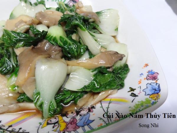 Cải Xào Nấm Thủy Tiên                                                                                                                                 
