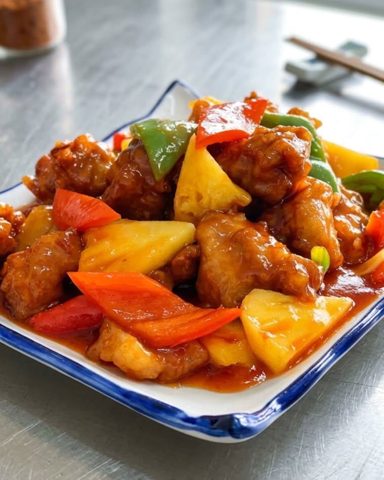 Sườn Xào Dứa Chua Ngọt                                                                                                                                