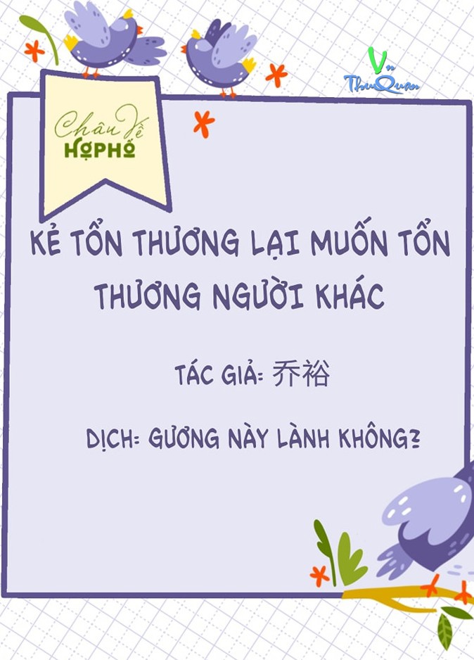 Kẻ Tổn Thương Lại Muốn Tổn Thương Người Khác