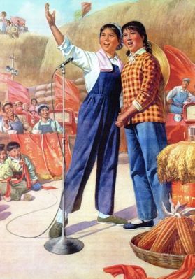 Để thực hiện Chủ nghĩa Cộng sản ở n&ocirc;ng th&ocirc;n, nh&agrave; nước quy gộp tất cả n&ocirc;ng d&acirc;n v&agrave;o trong những c&ocirc;ng xả khổng lồ. Sỡ hữu đất đai v&agrave; tr&acirc;u b&ograve; tư nh&acirc;n bị b&atilde;i bỏ, ngay đến xoong nồi nấu ăn cũng bị tịch thu. Người trưởng nh&ograve;m sản xuất quyết định về c&ocirc;ng việc l&agrave;m của những người n&ocirc;ng d&acirc;n thuộc trong tổ của m&igrave;nh. Ảnh: GEO Epoche.
