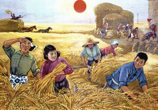C&aacute;c c&ocirc;ng x&atilde; n&ocirc;ng nghiệp của Trung Quốc phải đạt được những chỉ ti&ecirc;u sản xuất ng&agrave;y c&agrave;ng cao hơn. V&igrave; sợ bị trừng phạt n&ecirc;n c&aacute;c trưởng nh&oacute;m thường b&aacute;o c&aacute;o vượt chỉ ti&ecirc;u, trong khi người d&acirc;n thực ra l&agrave; đ&oacute;i ăn. Ảnh: GEO Epoche.