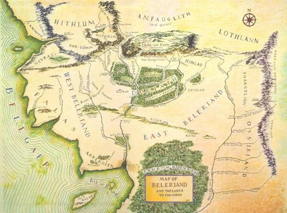 http://tolkiengateway.net/w/images/c/c9/Colorized_Map_of_Beleriand.jpg