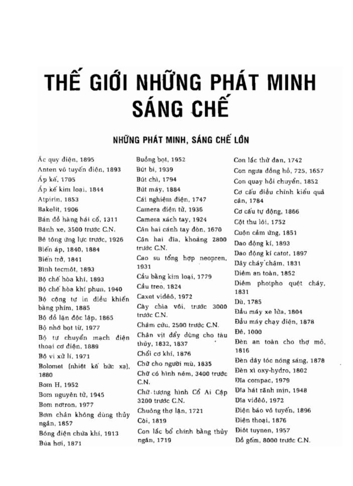 BÁCH KHOA TRI THỨC PHỔ THÔNG