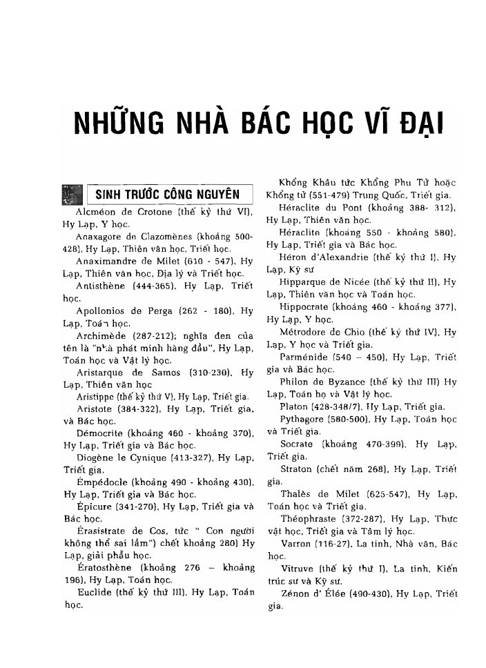 BÁCH KHOA TRI THỨC PHỔ THÔNG