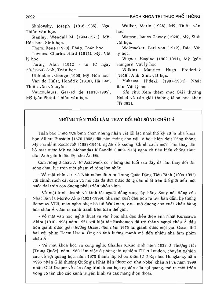 BÁCH KHOA TRI THỨC PHỔ THÔNG