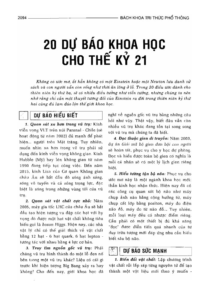 BÁCH KHOA TRI THỨC PHỔ THÔNG
