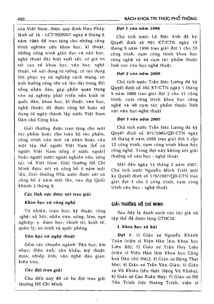 BÁCH KHOA TRI THỨC PHỔ THÔNG