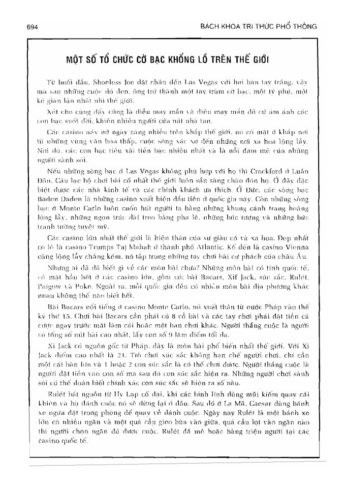BÁCH KHOA TRI THỨC PHỔ THÔNG