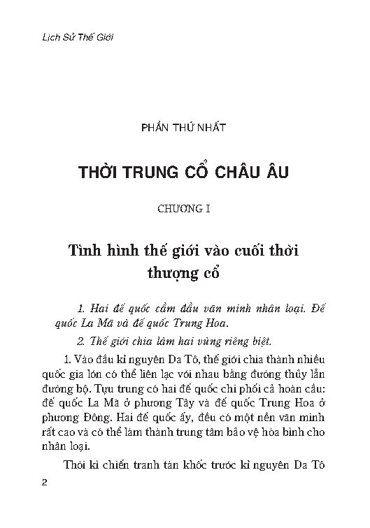Lịch Sử Thế Giới