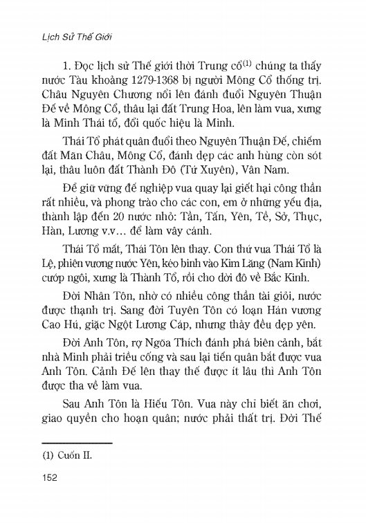 Lịch Sử Thế Giới