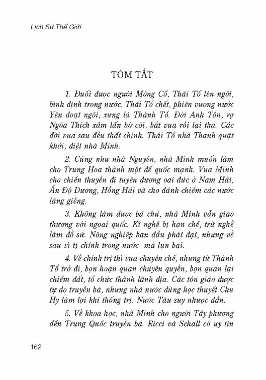 Lịch Sử Thế Giới