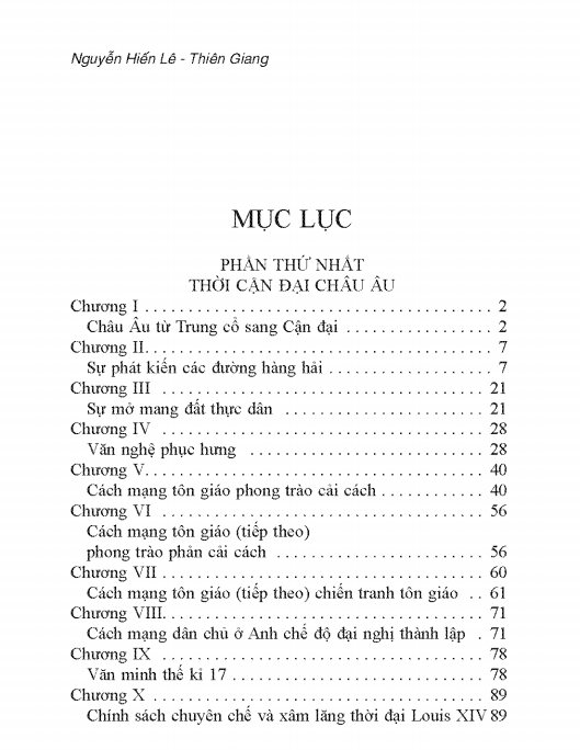 Lịch Sử Thế Giới