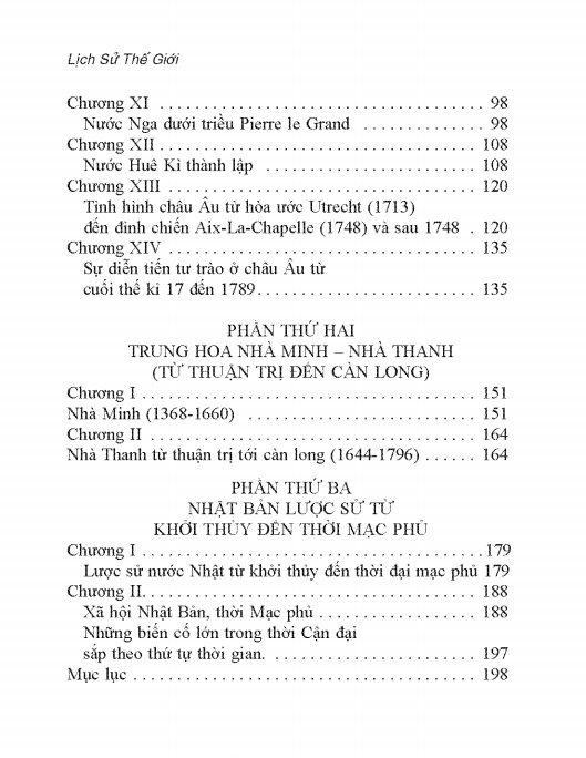 Lịch Sử Thế Giới