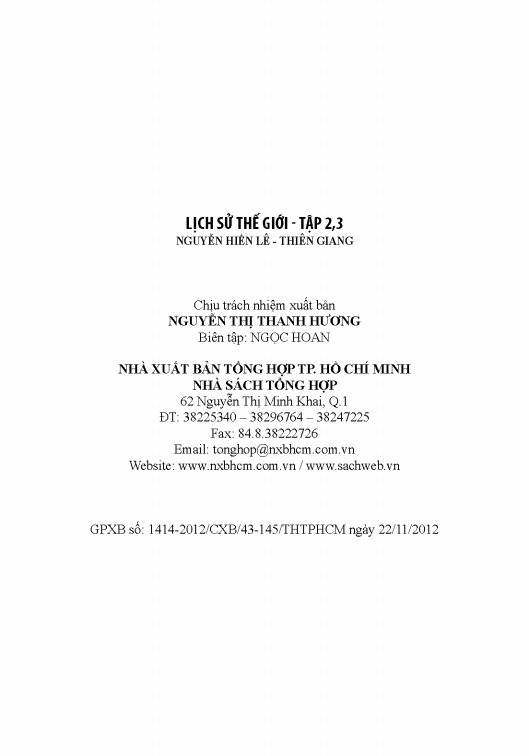 Lịch Sử Thế Giới