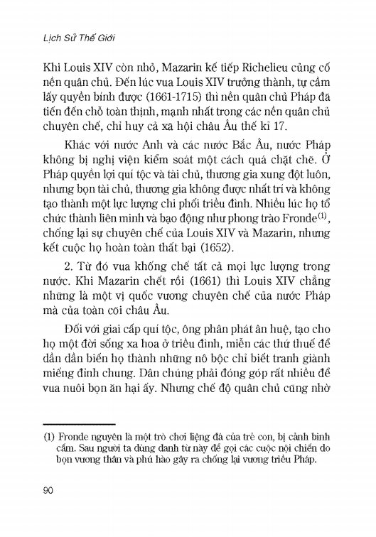 Lịch Sử Thế Giới